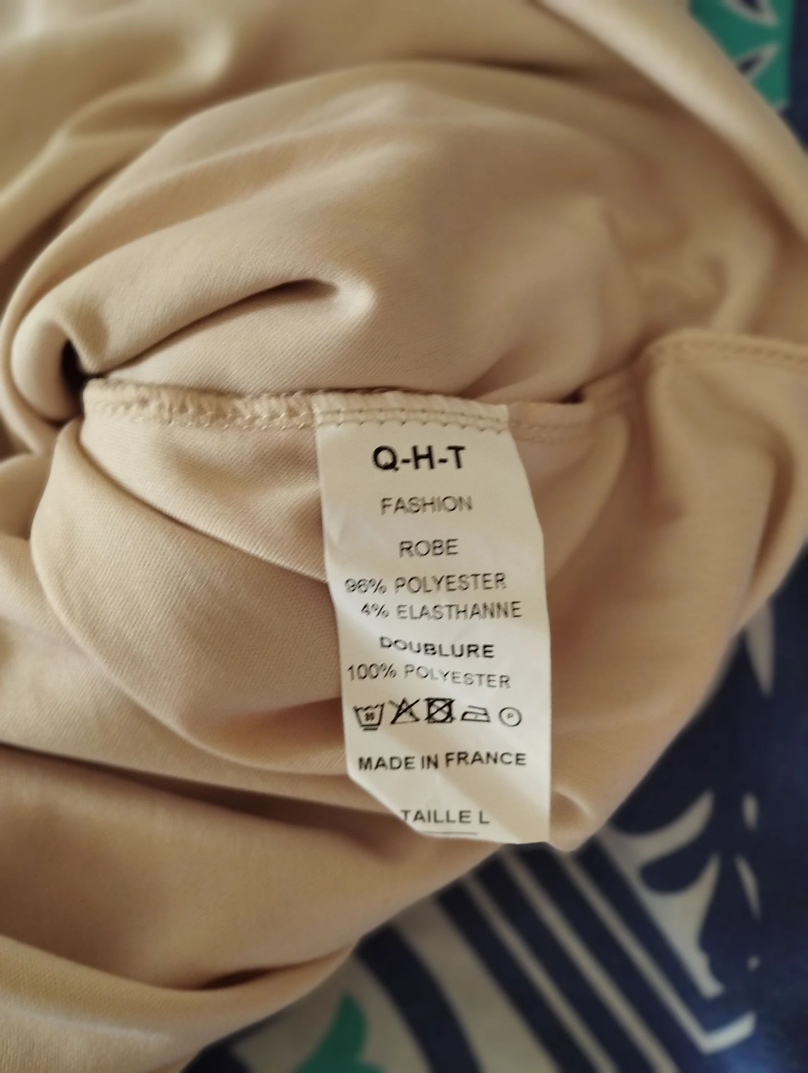 Vestido beige invierno quince hora treinta talla l – photo 7